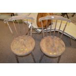 Pair of pine chairs