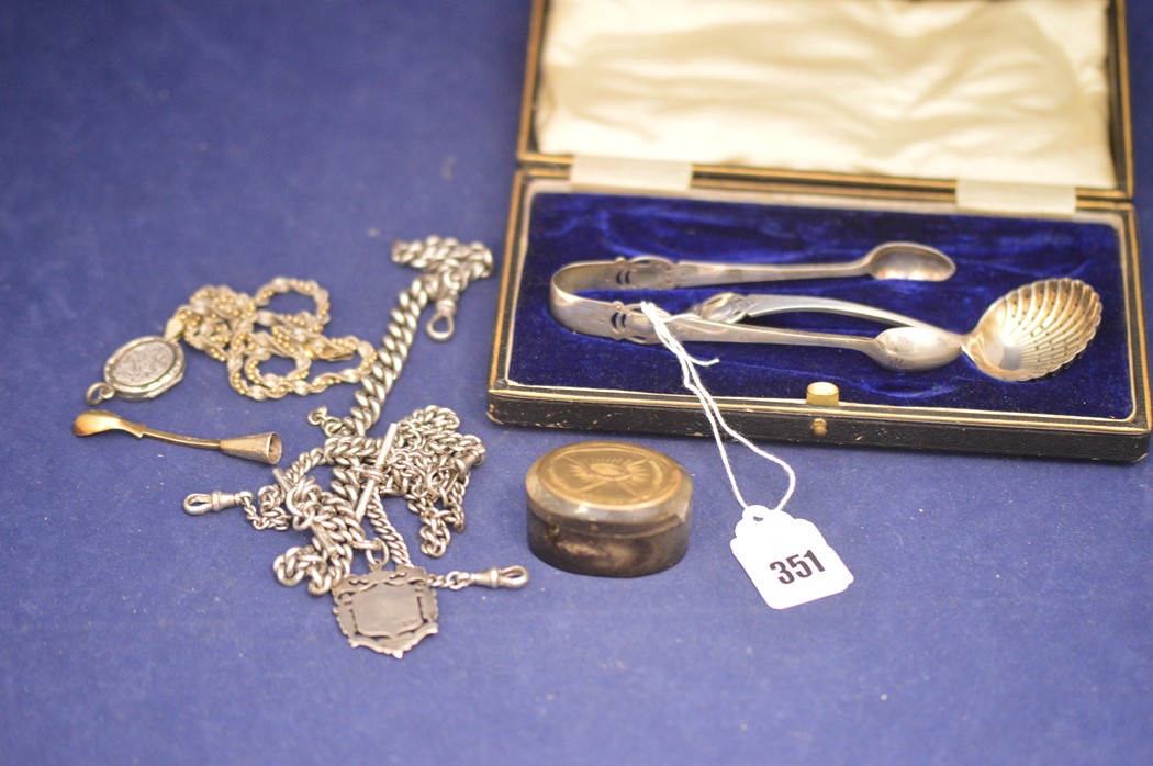 Silver chains and other items