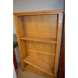 open bookcase no shelves