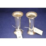 Pair of silver vases