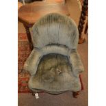 Victorian nursing chair (distressed)