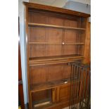 Oak open bookcase