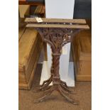 Cast iron table ends