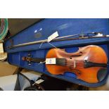 continental violin and bow cased