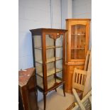 Display cabinet, corner cupboard and corner cabinet