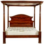 Large four poster bed