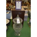 Edinburgh crystal trophy vase