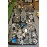 Glass ornaments, vases, paperweights and others