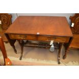 Sofa table and corner cabinet.