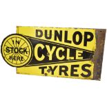 Dunlop Cycle Tyres enamel sign