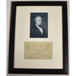 Sir Robert Peel signed cover