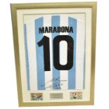 Diego Maradona signed shirt