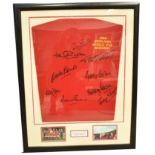 1966 World Cup replica England shirt, signed