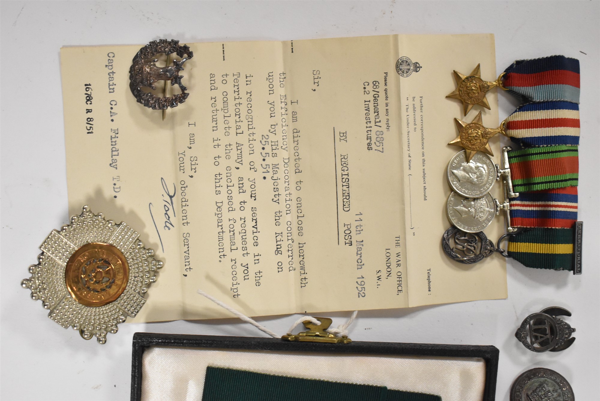 TA medal and other badges - Image 4 of 4