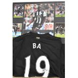 Demba Ba signed shirt and montage