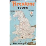 Firestone tyres enamel sign.