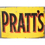 Pratts enamel sign