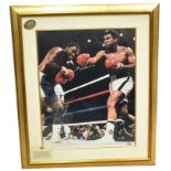 Mohamed Ali and Joe Frazier signed print