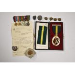 TA medal and other badges