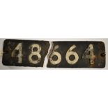 Cast Iron Engine Smoke Box Number Plate 48664