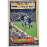 Newcastle United 1952 FA Cup final programme