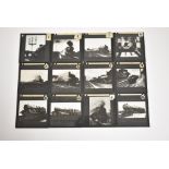 A set of LNER photograph slides and slide papers, cased
