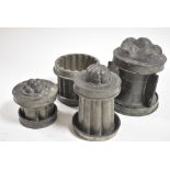 Four Victorian moulds