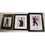 Signed James Bond photographs