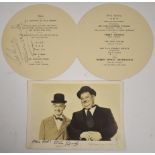 Signatures Laurel, Hardy and Hinds