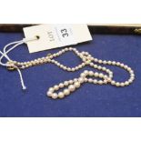 Cultured pearl necklace