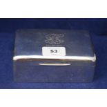 Edward VII silver mounted cigarette box