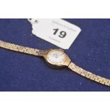 9ct lady's cocktail watch