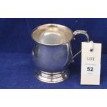 George VI silver tankard