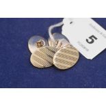 9ct cufflinks