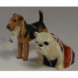 Two Royal Doulton dog figurines