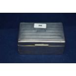 Silver mounted cigarette box