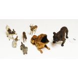 Austrian cold painted bronze animals