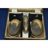 George V silver dressing table set