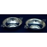 Pair of Edward VII silver bowls