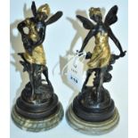 Bronze fairy figurines