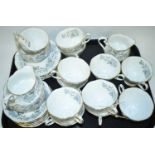 Royal Albert Silver Maple tea set