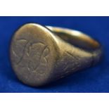 9ct signet ring