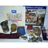 Tankard, medals, bank notes and other items
