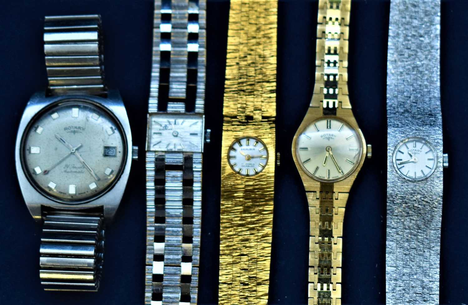 Five wristwatches