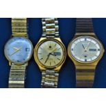 Three gentleman's wristwatches
