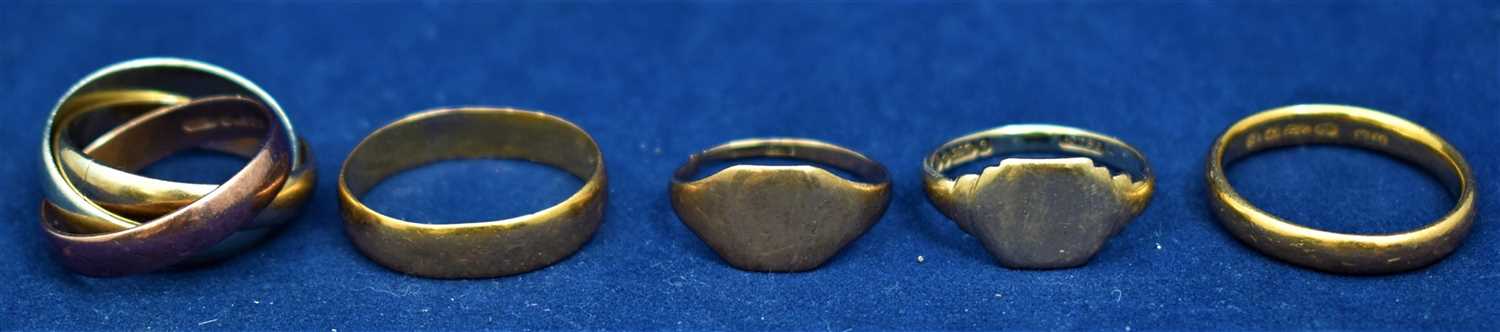 Five gold rings