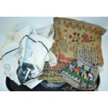 Samplers, handkerchiefs and other items