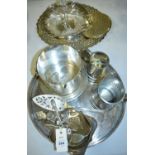 Pweter and silver plated ware