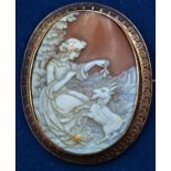 Cameo brooch