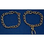 Two 9ct bracelets